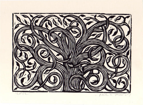 Tree of Life - Nature Prints- Living Room Art - Block Print - Home Decor - Art Print - Wedding Gift - Gift for Her - Paper Anniversary Gift