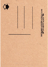 Load image into Gallery viewer, Postcard - David Foster Wallace Linocut Letterpress Postcard - Travel Postcard - Handmade Hand Pressed Postcard - Author Art - Writer Gift