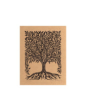 Load image into Gallery viewer, Tree Artwork - Rustic Home Decor - Tree Linocut Art Print - Vintage Style Tree Art