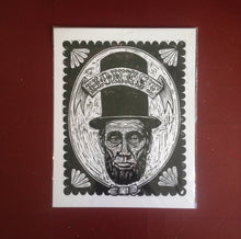 Load image into Gallery viewer, Abraham Lincoln Woodcut
