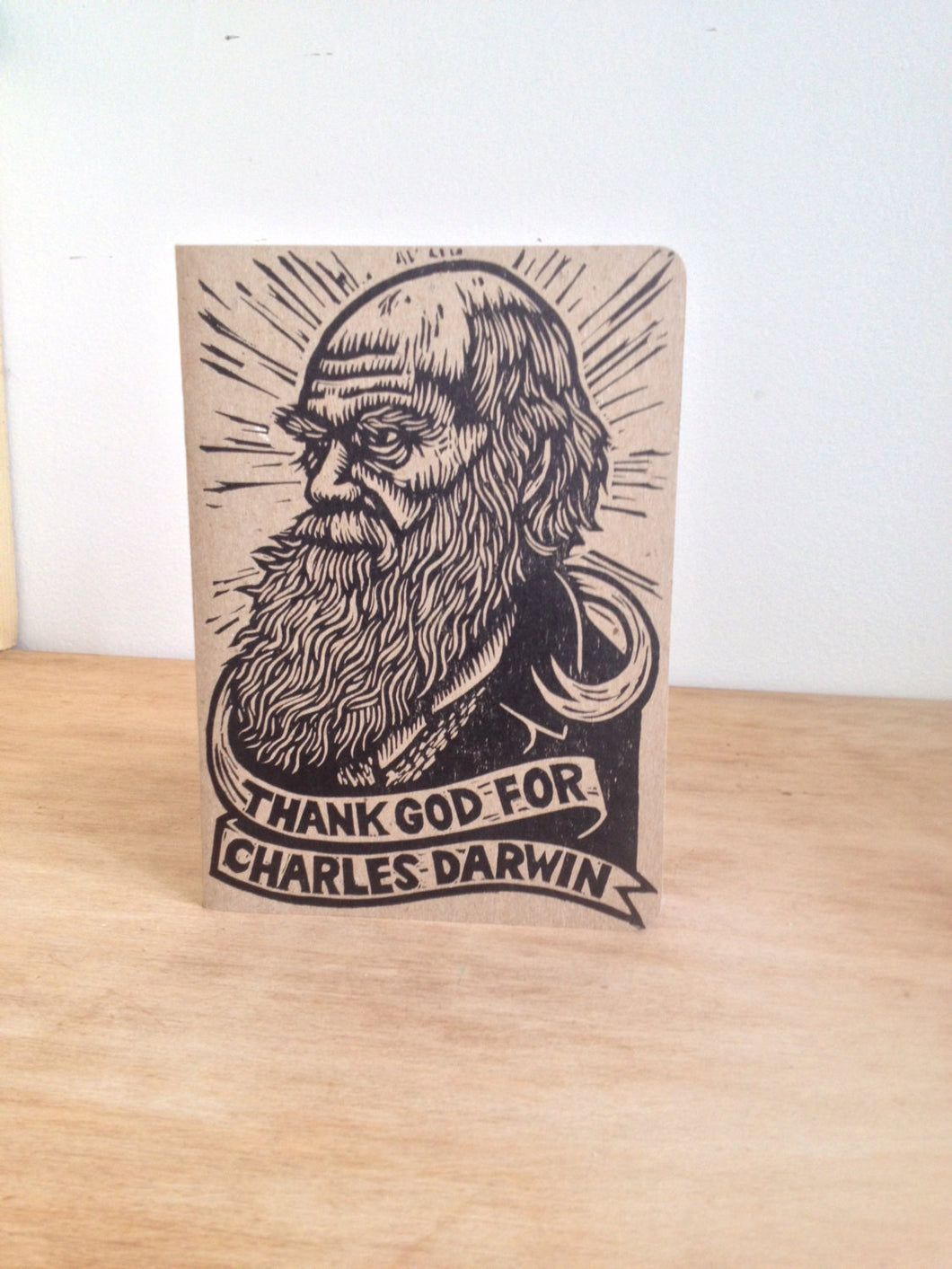 Travel Bullet Journal - Notebook - Charles Darwin Large Travel Journal -  Thank God for Charles Darwin Notebook - Science Teacher Gift