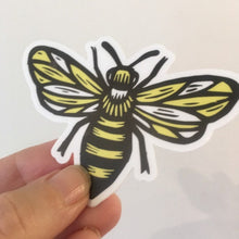 Load image into Gallery viewer, Bee Sticker, Bee Art, Waterproof Sticker, Small Sticker