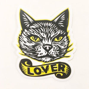 Cat Lover Sticker, Vinyl Sticker, Cat Sticker, Cat Art