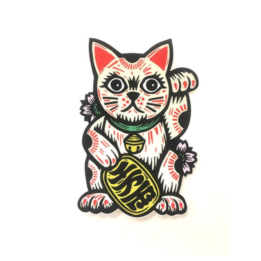 Lucky Cat - Maneki Neko Vinyl Sticker